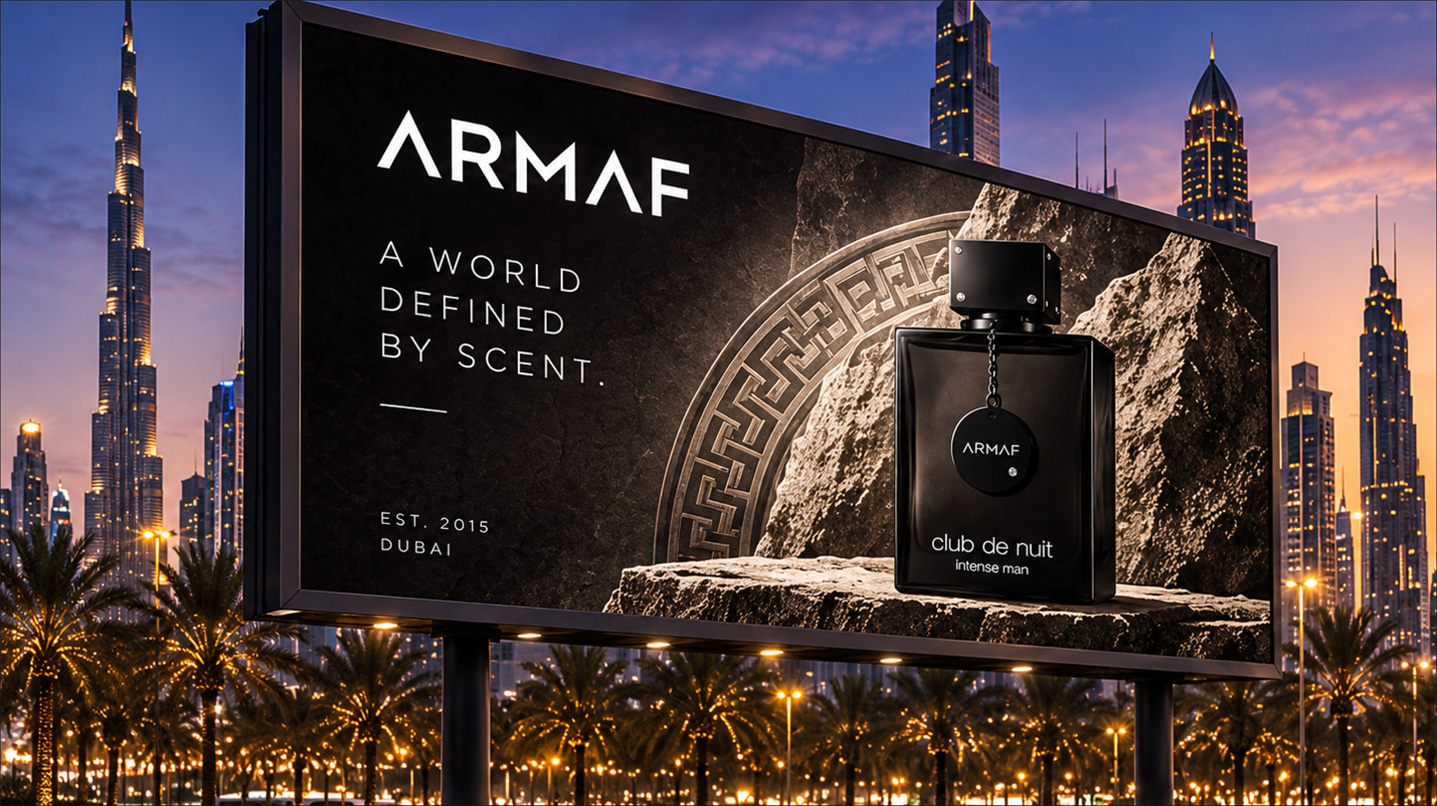 ARMAF outdoor advertising in Dubai