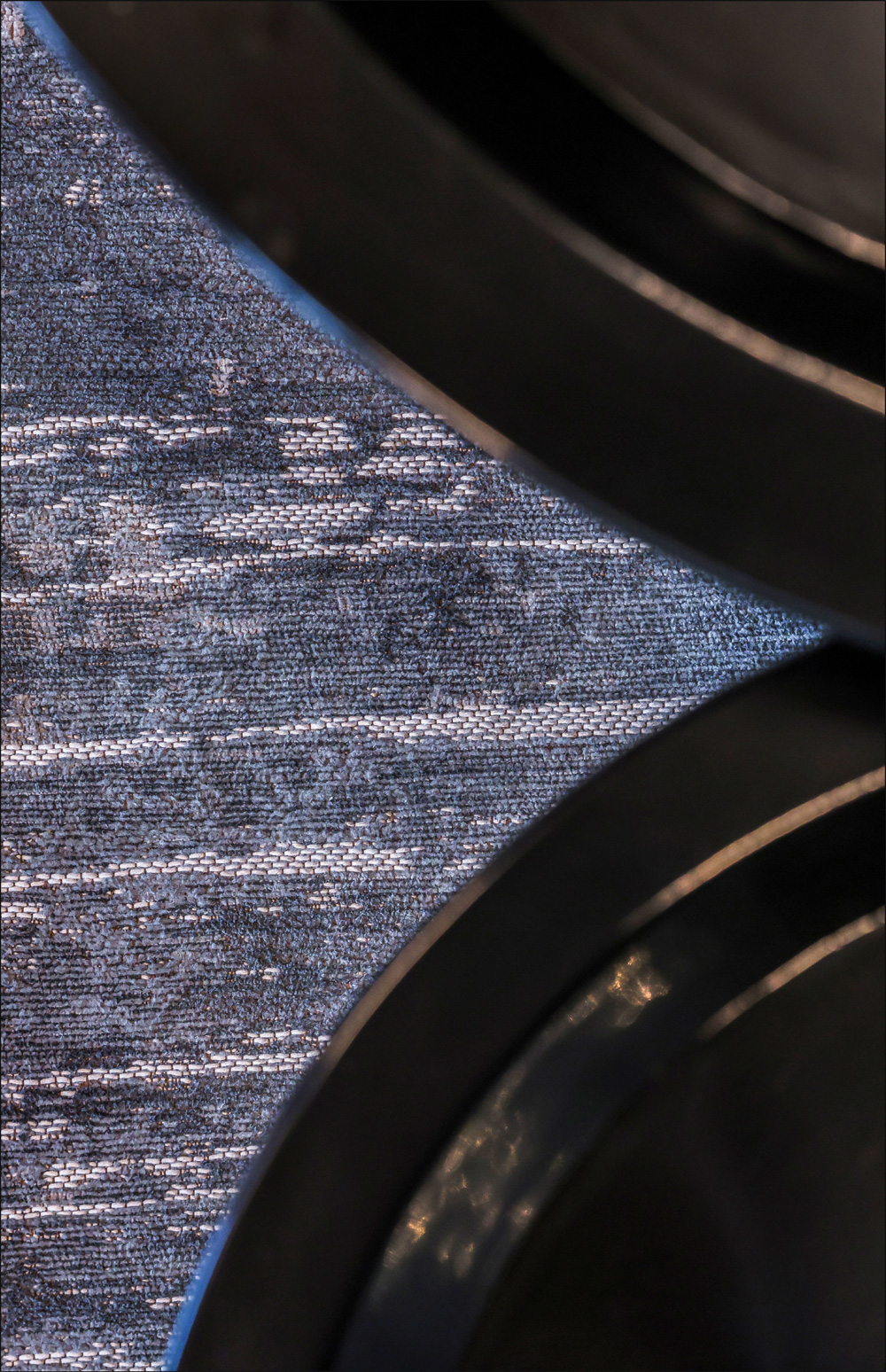 Seating, carpet and stone table detail