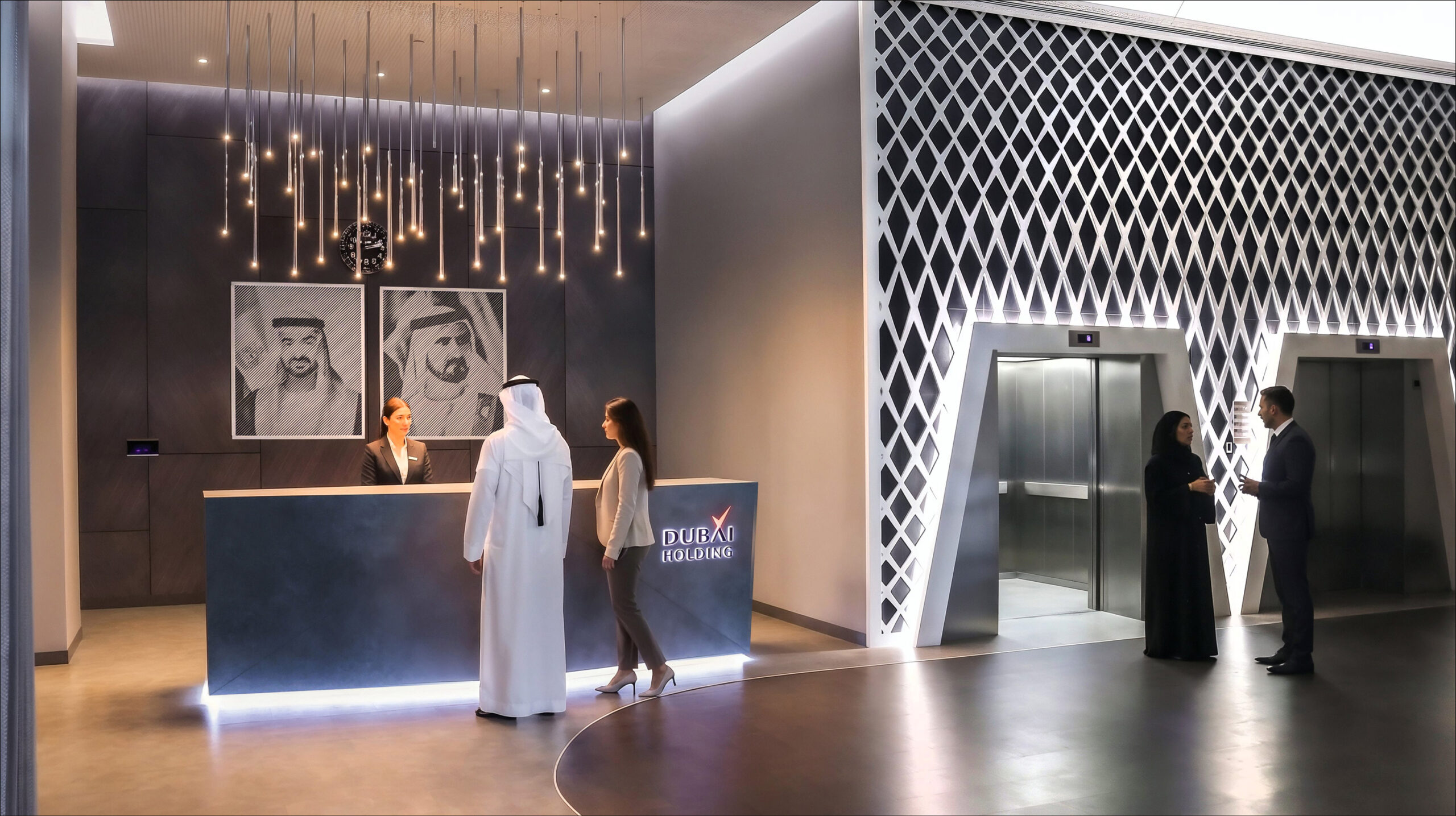 Private reception and lift lobby at Coca-Cola Arena