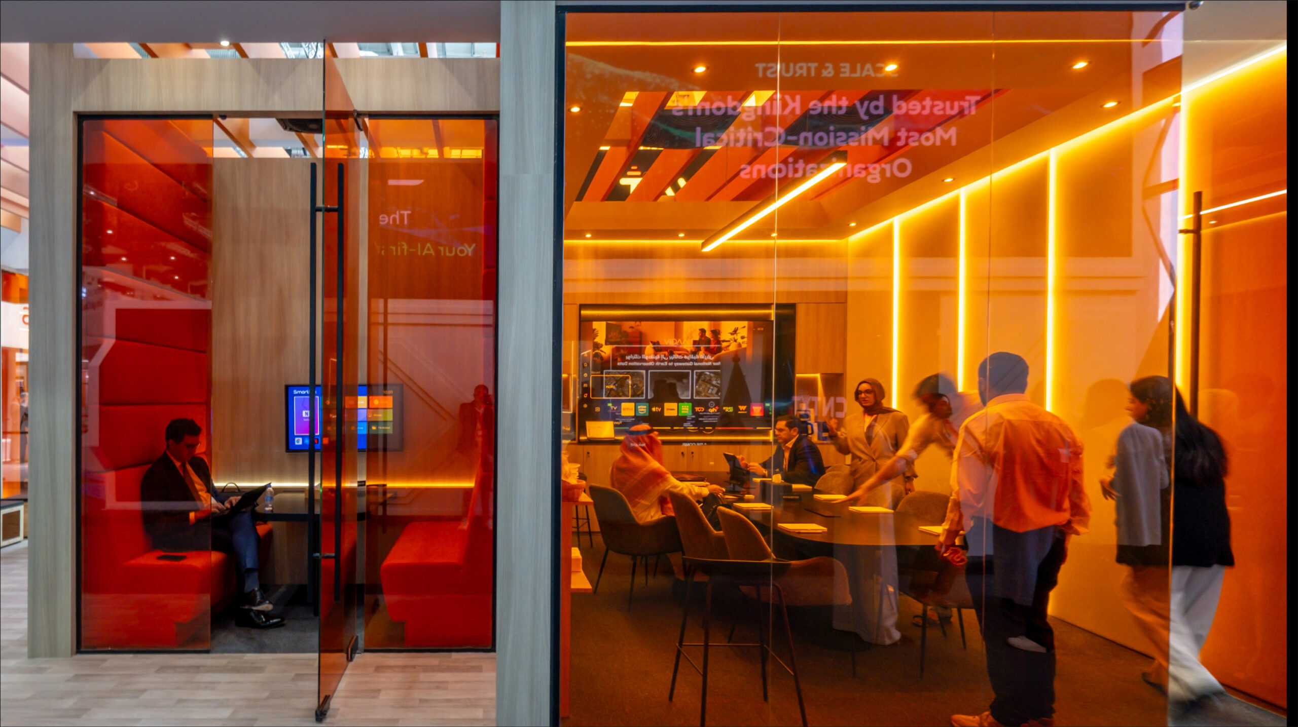 PwC LEAP 2026 meeting spaces open to the exhibition hall