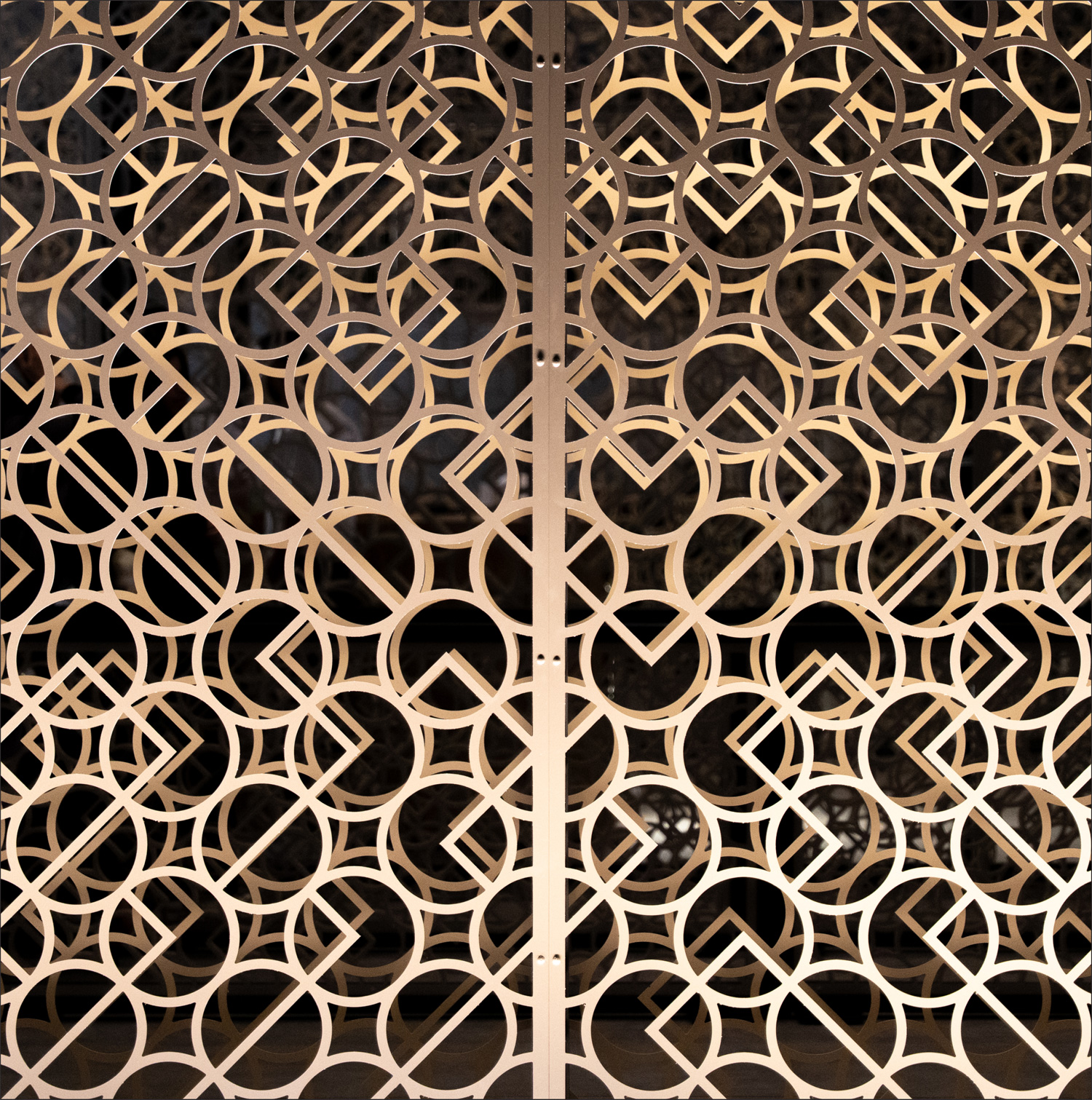 Dubai Watch Week 2025 — decorative architectural screen